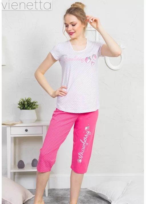 Pijama capri dama Think Pink