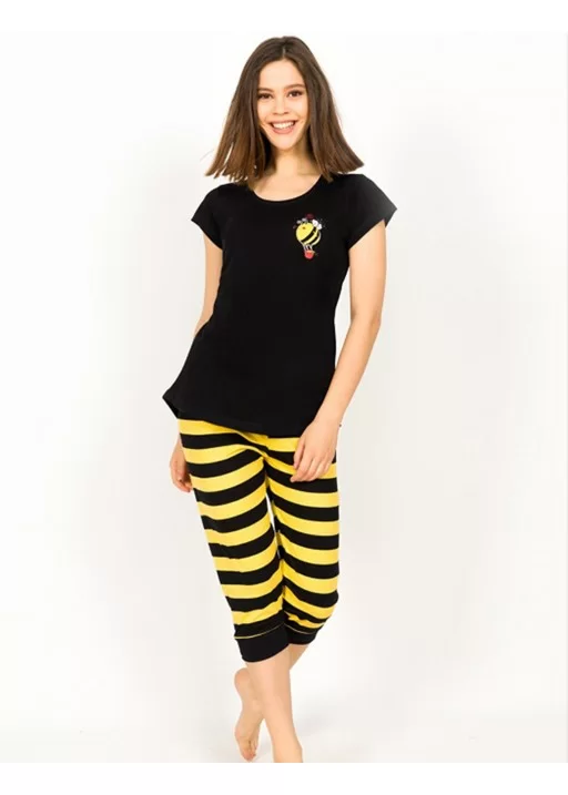 Pijama capri dama Bee Happy