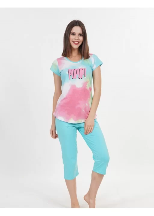 Pijama capri dama Rainbow