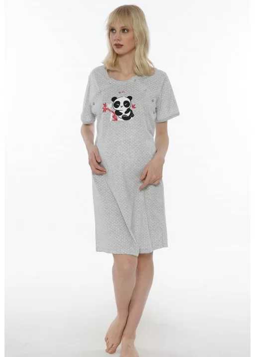 Camasa de noapte pentru mamici si gravide Lovely Panda