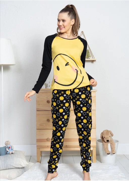 Pijama dama Smiley Face