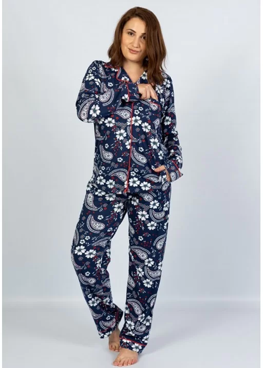 Pijama cu nasturi mari mari