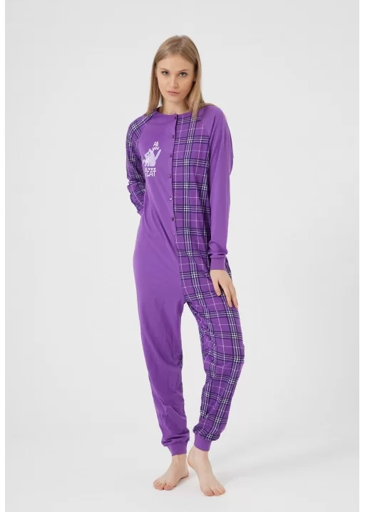 Pijama salopeta dama All you need is a Cat