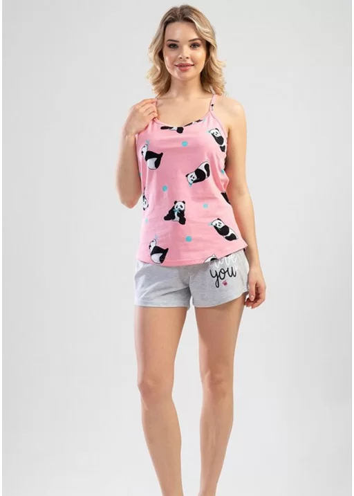 Pijama short dama Lovely Panda