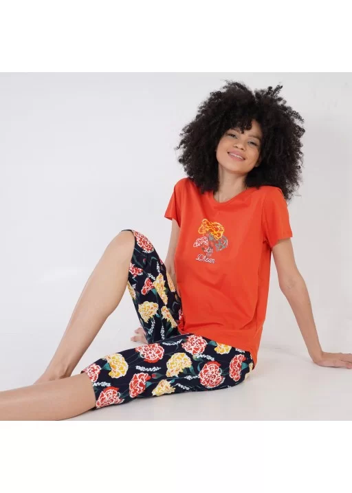 Pijama capri dama Live Your Dream