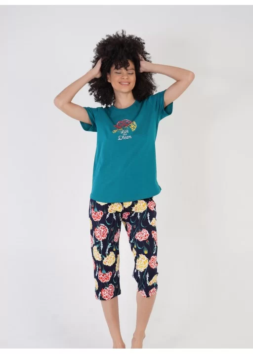 Pijama capri dama Live Your Dream