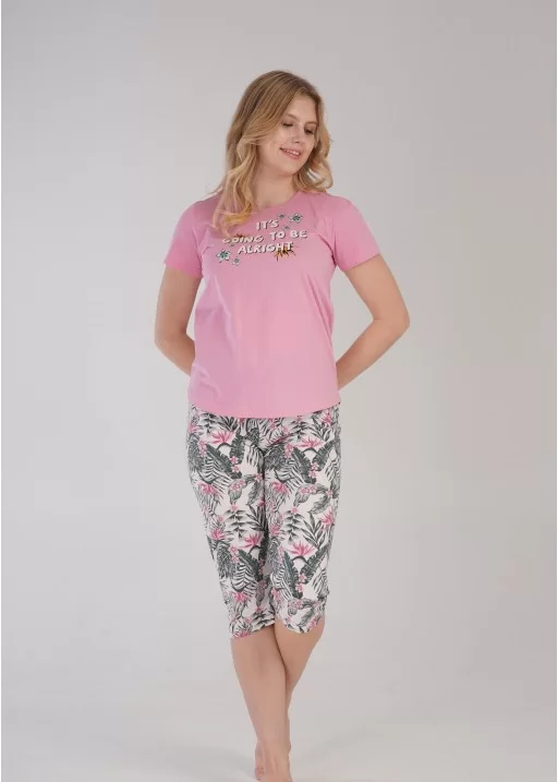 Pijama capri dama Be Positive