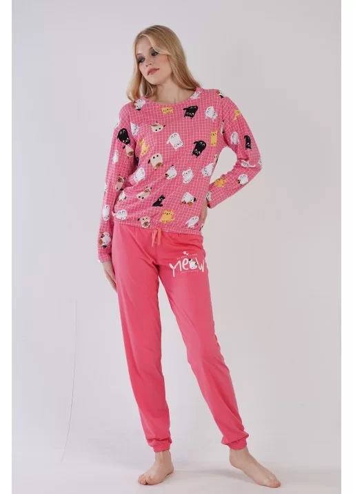 Pijama bumbac dama Meow
