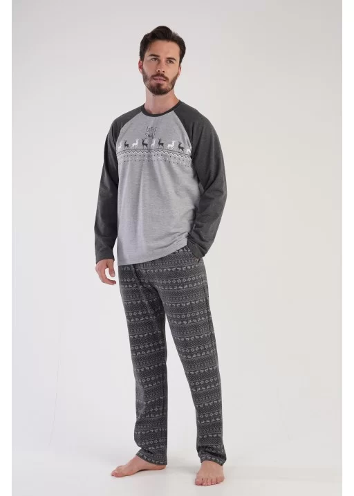 Pijama bumbac vatuita barbati Let it Snow
