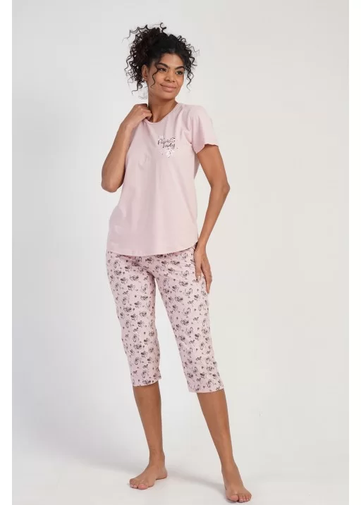 Pijama capri dama Lady Pink