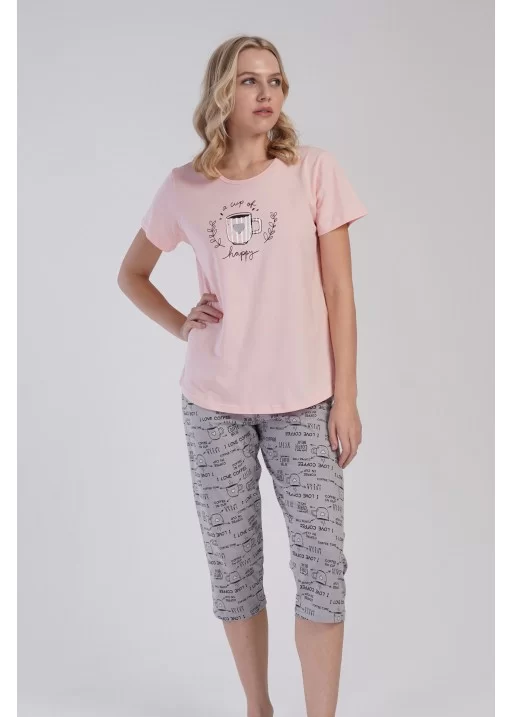 Pijama bumbac capri Coffee Break