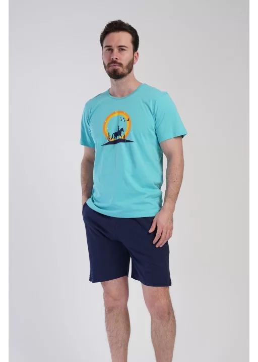 Pijama bumbac short barbati The Legend