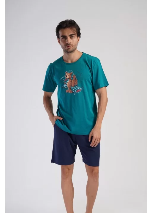 Pijama bumbac short barbati Sleepy Bear