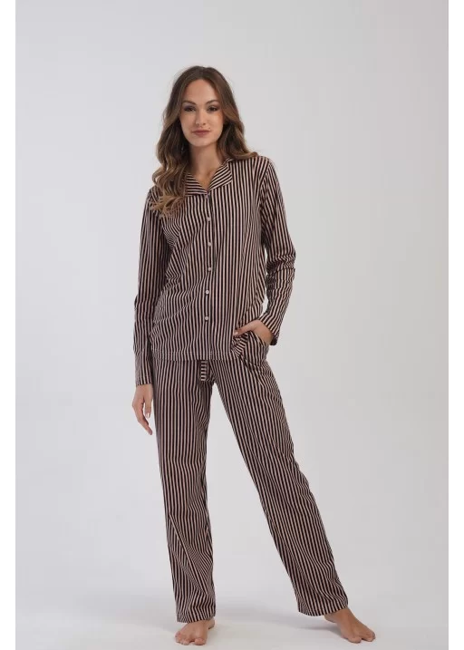 Pijama cu nasturi bumbac Ambra