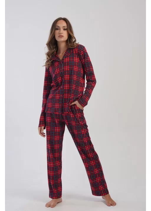 Pijama bumbac interlok cu nasturi London