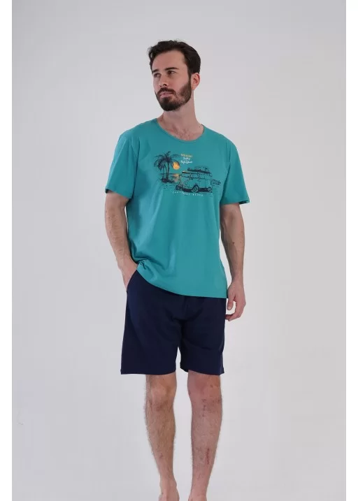 Pijama bumbac short barbati Surfing