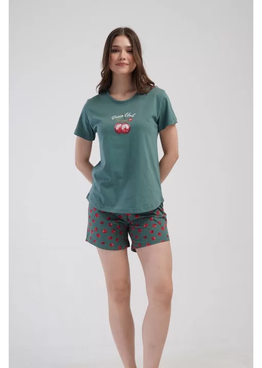 Pijama bumbac short dama Cherries